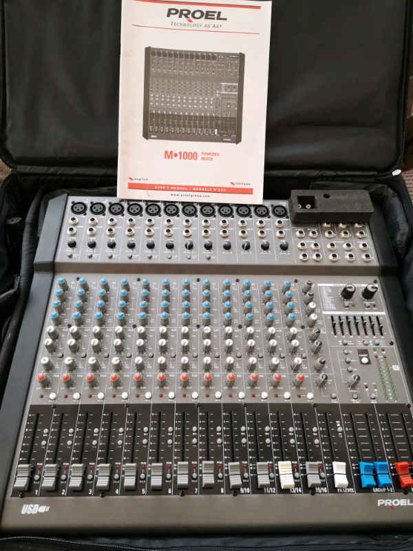 PROEL m1000 usb powered mixer 1000w in Mansfield, Nottinghamshire
