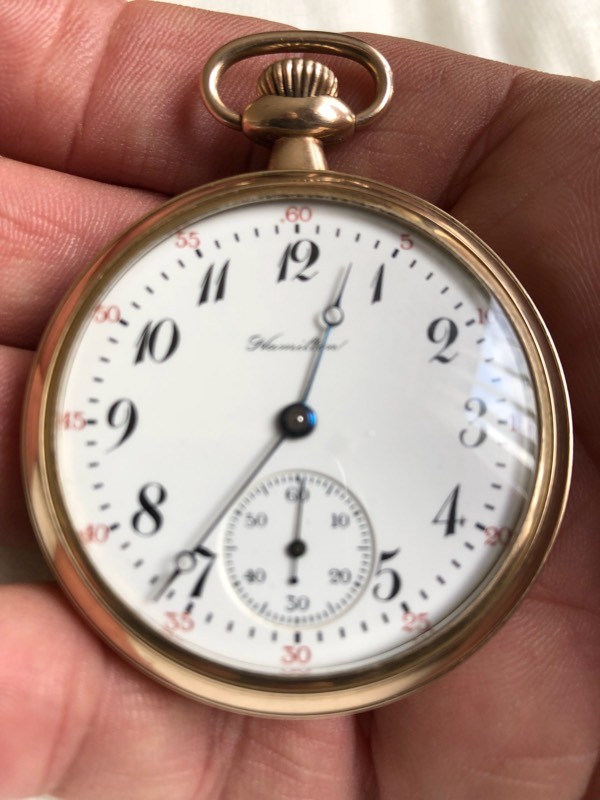 Pocket watch, Hamilton Watch Co, Lancaster, PA, USA. 1917 Grade 974