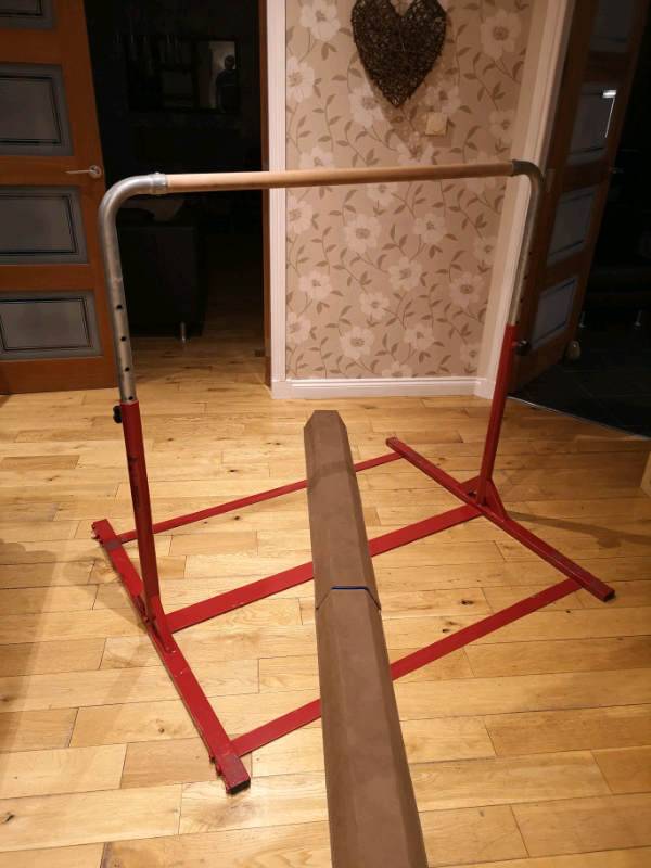Gymnastics Equipment Tumbl Trak Junior Kip Bar & 2 x Sect. Beam