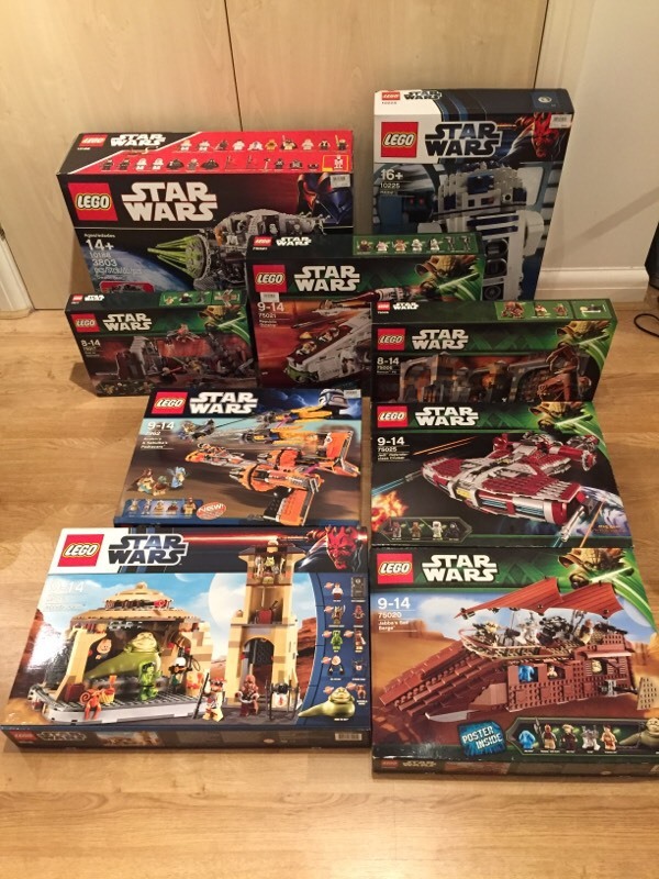 Huge collection of 9 brand new discontinued Lego Star Wars sets, inc