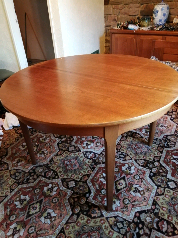 60s 70s Extendable Teak Nathan Dining Table and four matching chairs in Chorley, Lancashire