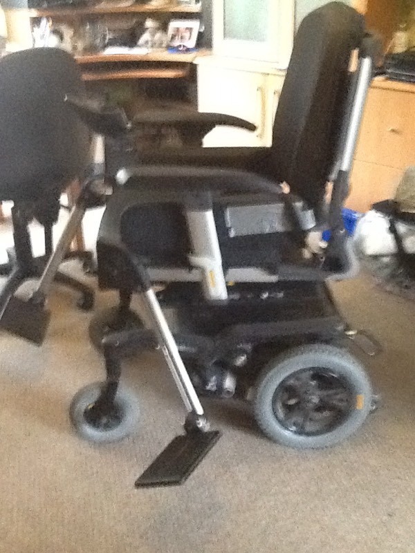 Powerchair electric wheelchair Fast 10kph puncture proof tyres in