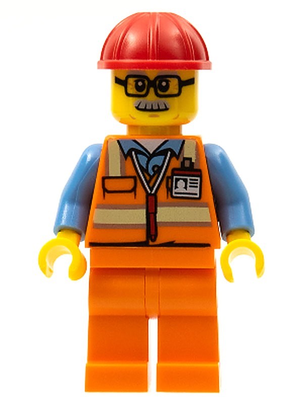 Orange Safety Vest with Reflective Stripes, Orange (twn346)