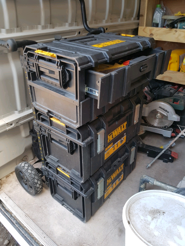 Dewalt trolley & toolbox 2 drawel toughsystem in Dalkeith, Midlothian