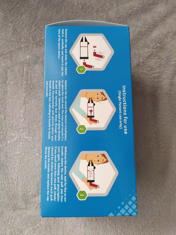 Easy Chamber Spacer Device with Adult Mask, for use with inhaler in