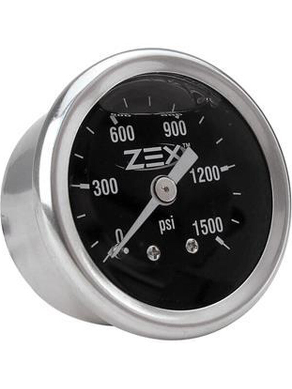 Zex Gauge Nitrous Pressure 0-1500 Psi 1 1/2 In. Diameter Analog Full Swe (82324)