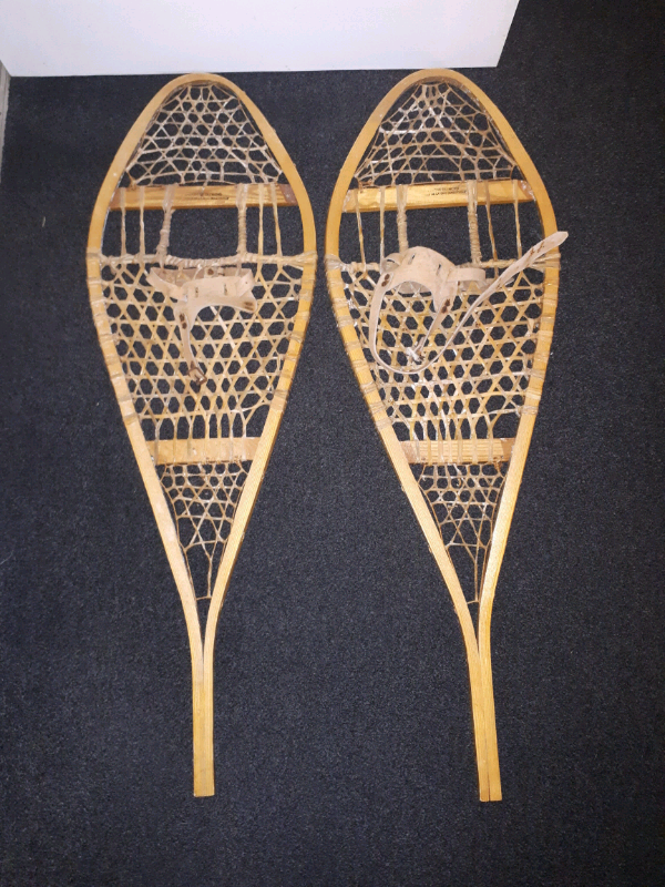 Vintage Snow Shoes Wood / Gut Racket Chalet Decoration in East Linton, East Lothian Gumtree