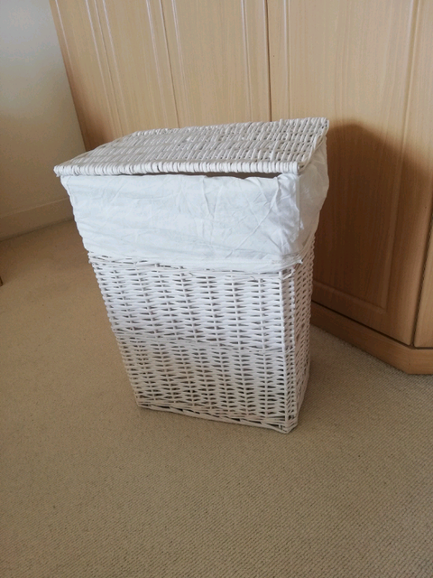 Laundry White Basket Good Condition Shabby Chic Style In Tower Hamlets London Gumtree