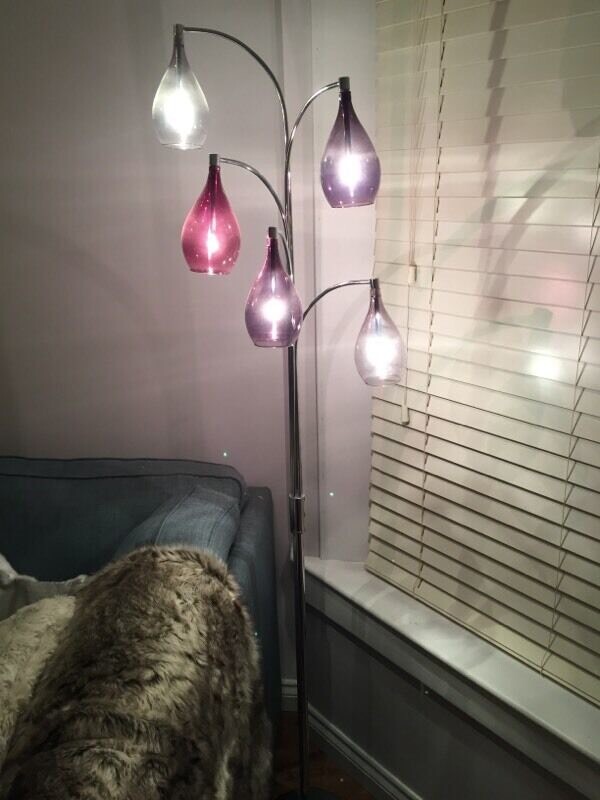 Hanbury plum floor lamp
