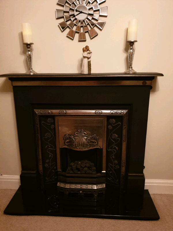 Victorian Cast Iron Fireplace Complete Set in Horbury, West