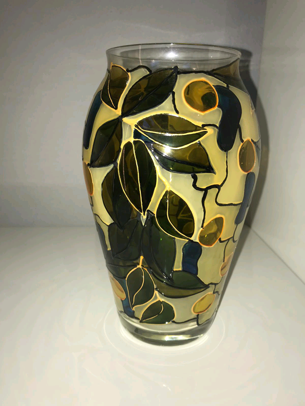 Vintage large stained glass vase in Hampton, London Gumtree