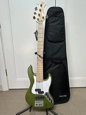Sadowsky MetroExpress Hybrid P/J Bass 5-String with Maple Fretboard - Sage Green