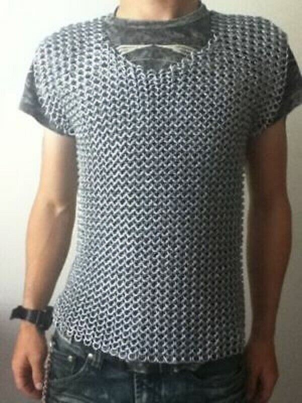 ALUMINIUM CHAINMAIL SHIRT ALUMINUM SLEEVELESS CHAIN MAIL  Chirstmas Gift