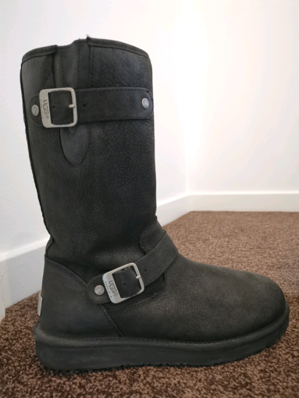 uggs black high top