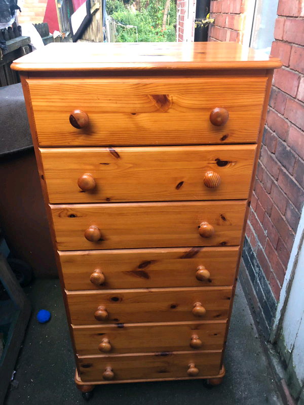 Tall Pine Chest Of Drawers In Bobbersmill Nottinghamshire Gumtree