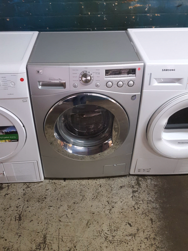 SILVER 8KG LG DIRECT DRIVE WASHING MACHINE in Gloucester