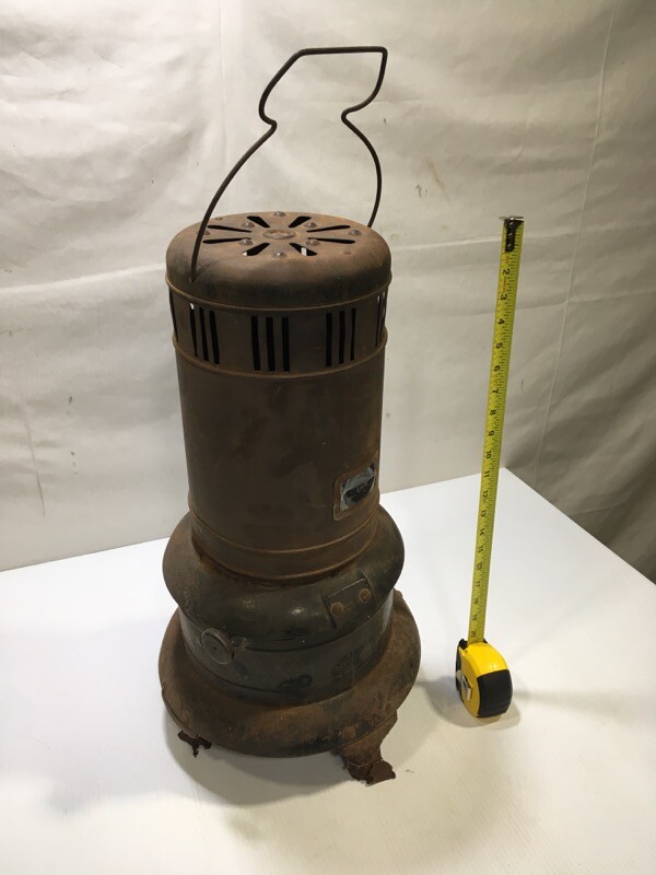 antique heater kerosene portable indoor outdoor parlor cabin oil