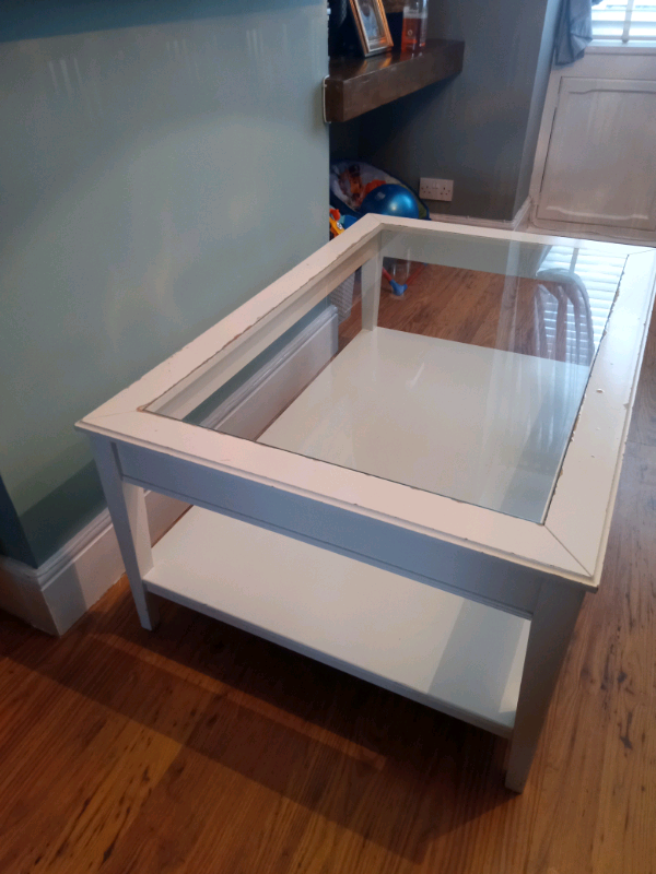 STILL AVAILABLE Ikea white glass coffee table in Ramsgate, Kent Gumtree