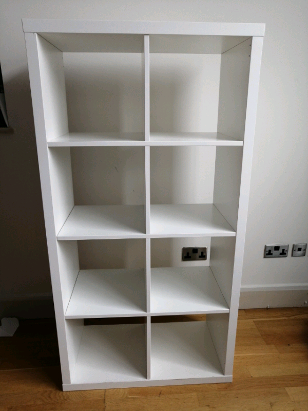 White Kallax shelving Unit / IKEA Shelves bookcase in Kilburn, London