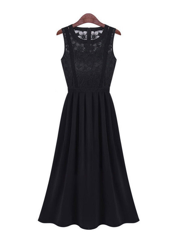 Size L Black Dresses for Women