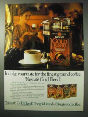 1986 Nescafe Gold Blend Coffee Ad - Taste for Finest