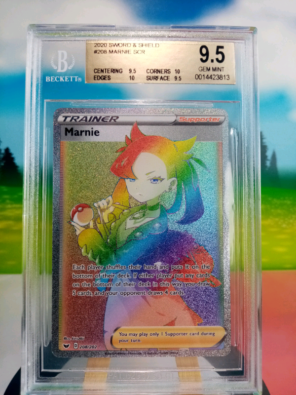 Beckett 9.5 Graded Marnie Secret Rainbow Rare Pokemon Card in Gorebridge, Midlothian Gumtree