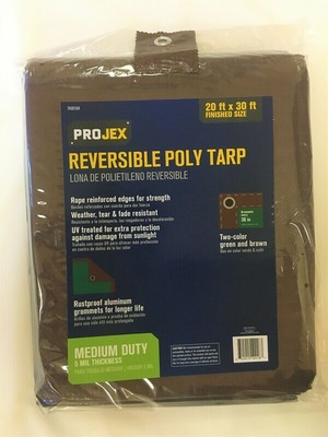 Projex  20 ft. W x 30 ft. L Light Duty  Polyethylene  Tarp  Blue