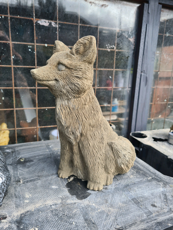 Solid Concrete Fox Garden Ornament in Runcorn, Cheshire Gumtree