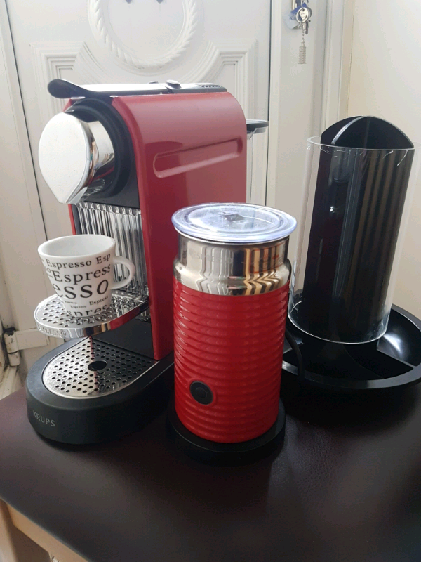 Nespresso Coffee Machine And Milk Heater by Krups Citiz & Milk in