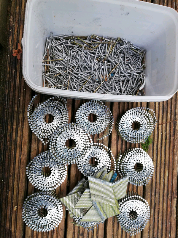 Box of nail gun nails and assorted screws in Dingwall, Highland Gumtree