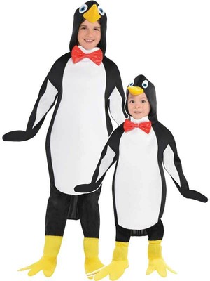 Child Penguin Fancy Dress Costume Funny Animal Kids Zoo Xmas Christmas Outfit