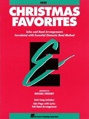Christmas Favorites Oboe Solo Essential Elements Band Method Sheet Music Book