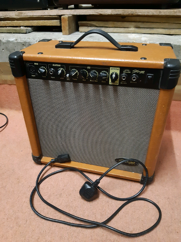 Stagg 40 AA R UK 40W Acoustic Guitar Amplifier with Spring Reverb | in ...