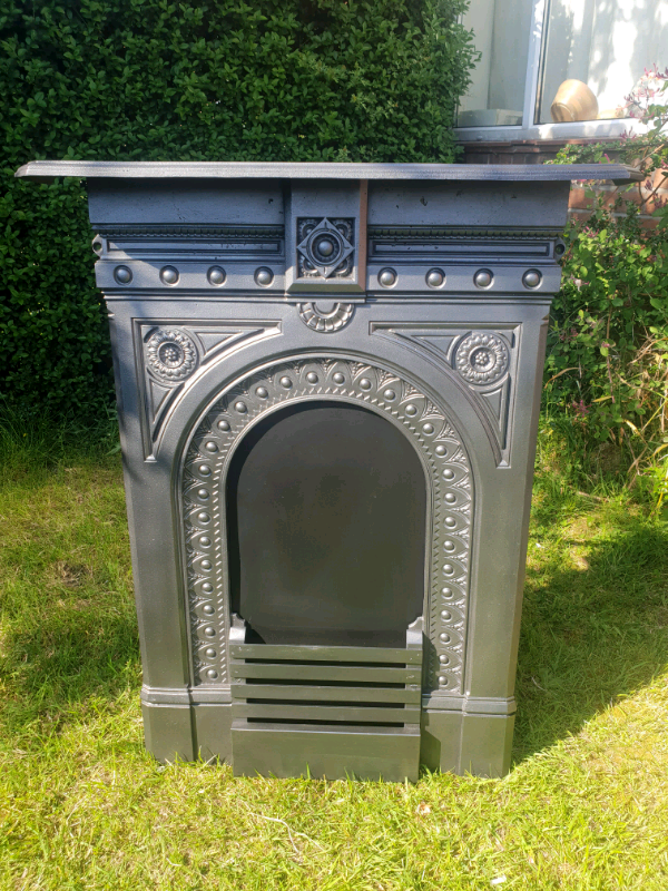 Original Victorian Cast Iron Bedroom Fireplace In Moortown West
