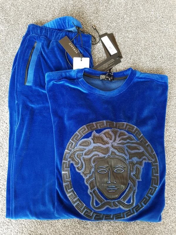 Versace Velvet Tracksuit Medusa Original in Hall Green, West Midlands