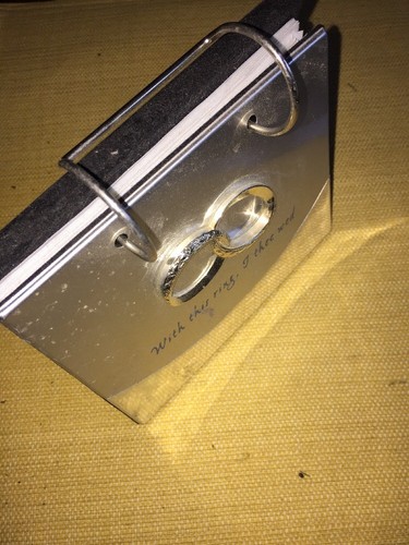 MALDEN WITH THIS RING WEDDING DAY MEMORY PHOTO ALBUM DISPLAY BOOK 5.5 X 6.5