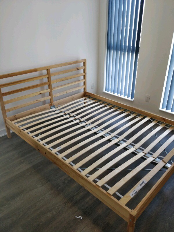 Ikea Tarva King Size Bed, with slats and Mattress in Acton, London