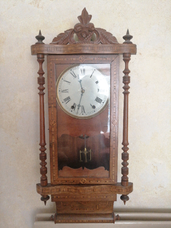 American Pendulum 19c Wall Clock in Salisbury, Wiltshire Gumtree