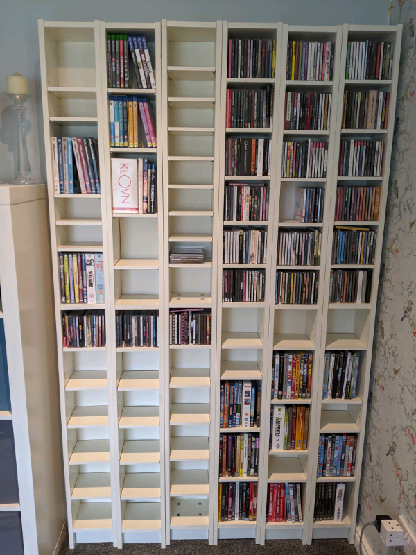 6 IKEA White Gnedby Shelves CD DVD Towers adjustable in Carrickfergus