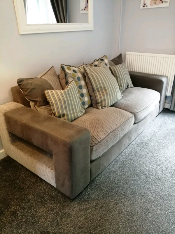 3 seater and 2 seater sofa with puffy | in Blackburn ...