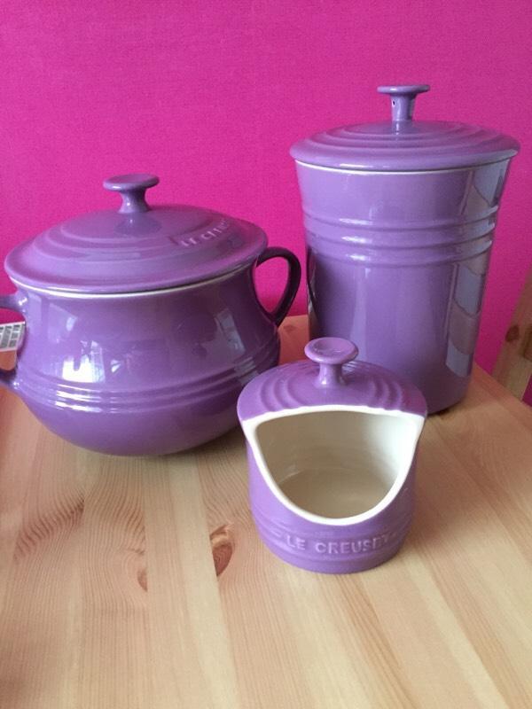 Le Creuset set (purple) in Musselburgh, East Lothian Gumtree