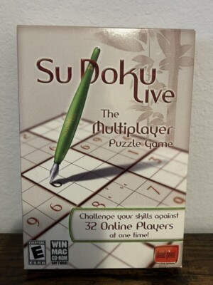 BRAND NEW SUDOKU LIVE WIN/MAC/CD-ROM GAME SHELF WEAR MULTIPLAYER RATED EVERYONE