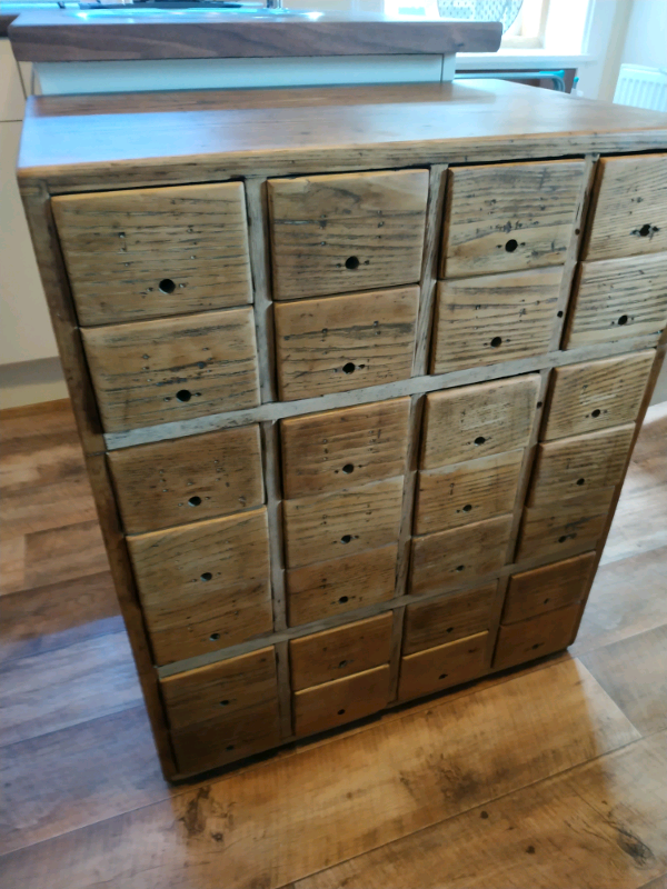 Hardwood Index Card Cabinet Apocthery Cabinet In Lochgelly Fife