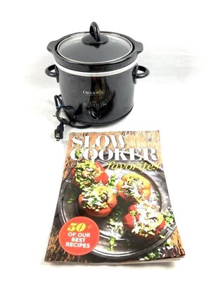 2 Quart Crock Pot Slow Cooker Model SCR200-B Tested Heats Up With Recipe Book