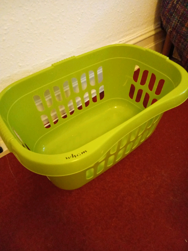 Wilko Green Plastic Laundry Basket in Whalley Range, Manchester Gumtree