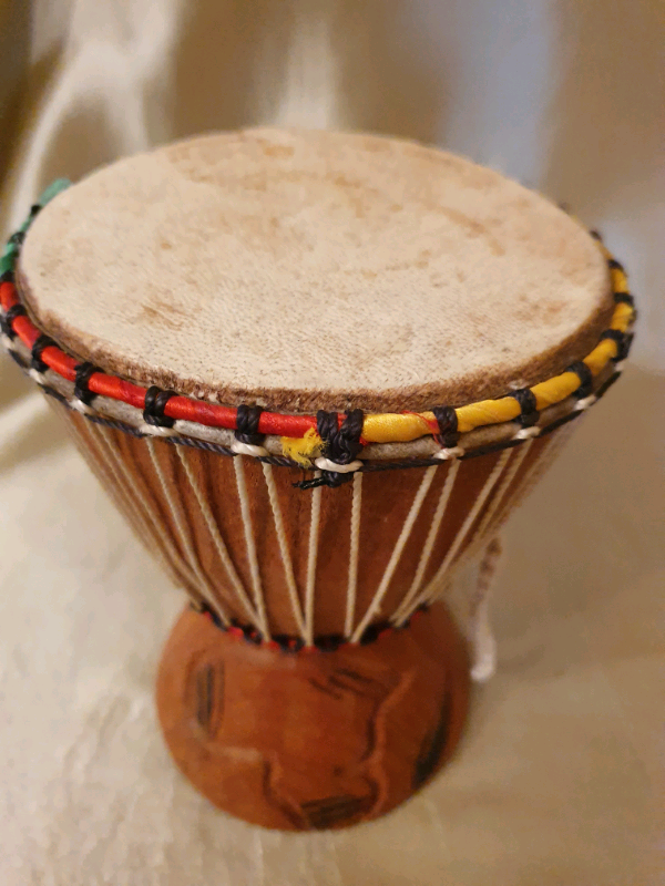 African Drum Djembe Hand crafted Original Wood African Instrument in