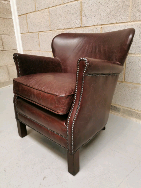 John Lewis Halo Little Professor Cosy Aniline Leather Armchair in