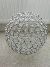 image for Next Odette large silver chrome light pendant fitting