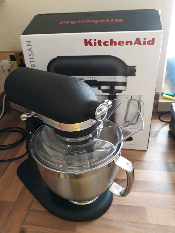 Kitchenaid 4 8l Artisan Stand Mixer Black Cast Iron Used Once In