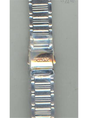 Pulsar   Silver Tone Stainless Steel Watch band AU05959N 